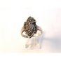 Vintage Sterling Silver & Marcasites Ring Size 8 1/4