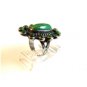 Signed Vintage Native American Silver & Turquoise Ring Size 7  545