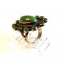 Signed Vintage Native American Silver & Turquoise Ring Size 7 545