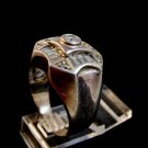 Vintage Sterling Silver & CZs Ring Size 11 1/2