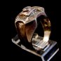 Vintage Sterling Silver & CZs Ring Size 11 1/2