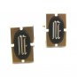 Vintage Silver Tone & Black Initial M Cufflinks By Hickok U.S.A.