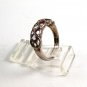 Sterling Silver Garnet Blue Topaz Amythest Ring Size 7 1/2