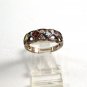 Sterling Silver Garnet Blue Topaz Amythest Ring Size 7 1/2