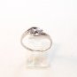 Vintage Sterling Silver Two 2 Heart Ring Size 8