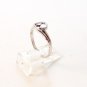 Vintage Sterling Silver Two 2 Heart Ring Size 8