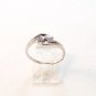 Vintage Sterling Silver Two 2 Heart Ring Size 8