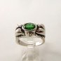 Vintage Sterling Silver & Green Spinel Ring Sz 8 1/4