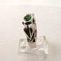 Vintage Sterling Silver & Green Spinel Ring Sz 8 1/4