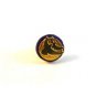 Vintage Gold Tone & Black 2 Birds Dove's of Peace ? Tie Tac