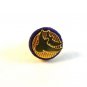 Vintage Gold Tone & Black 2 Birds Dove's of Peace ? Tie Tac