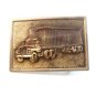 Vintage 1960's - 1970's Silver Tone Truck Belt Buckle