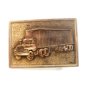Vintage 1960's - 1970's Silver Tone Truck Belt Buckle