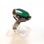 Vintage Sterling Silver Jade Or Jadite Ring Size 8