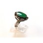 Vintage Sterling Silver Jade Or Jadite Ring Size 8