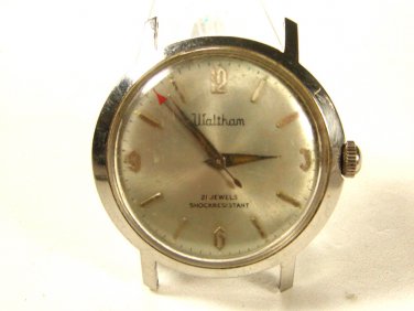 Vintage 21 Jewel Shock Resistant Waterproof Wristwatch by Waltham 7815