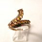 Vintage Sterling Silver & Citrine Ring Size 8