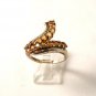 Vintage Sterling Silver & Citrine Ring Size 8