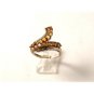 Vintage Sterling Silver & Citrine Ring Size 8