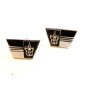 Vintage 1950's - 1960's Silver Tone Crown Cufflinks by Foster