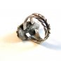Vintage Signed Southwest Sterling & Turquoise Ring Size 5 1/2