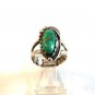 Vintage Signed Southwest Sterling & Turquoise Ring Size 5 1/2