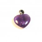 New Sterling Silver & Amythest Heart Pendant