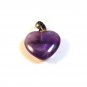 New Sterling Silver & Amythest Heart Pendant