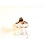 Sterling Silver & Orange Topaz Heart & Citrine Ring Size 8