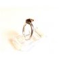 Sterling Silver & Orange Topaz Heart & Citrine Ring Size 8