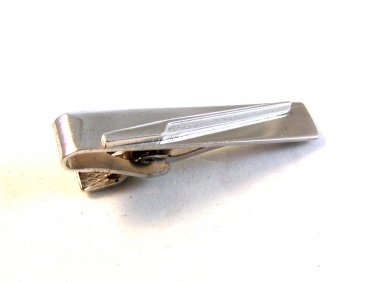 Vintage 1950's - 1960's Silver Tone Tie Clasp by Robbins Co.