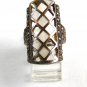 Sterling Silver & Mother of Pearl Fashion Ring Size 8