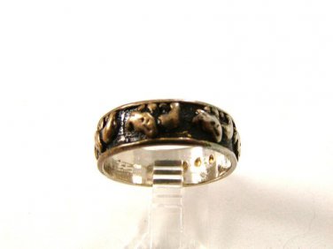 Vintage Sterling Silver Wedding Band Ring Size 9