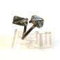 Vintage Signed ICC Mexican Sterling Silver & Abalone Leaf Ring Size 4
