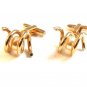 Vintage Gold Tone & Pearl Cufflinks Signed Hickok U.S.A.