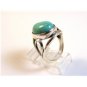 Vintage Southwest Sterling Silver & Turquoise Ring Size 9 1/4