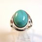 Vintage Southwest Sterling Silver & Turquoise Ring Size 9 1/4