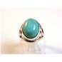 Vintage Southwest Sterling Silver & Turquoise Ring Size 9 1/4