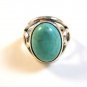 Vintage Southwest Sterling Silver & Turquoise Ring Size 9 1/4