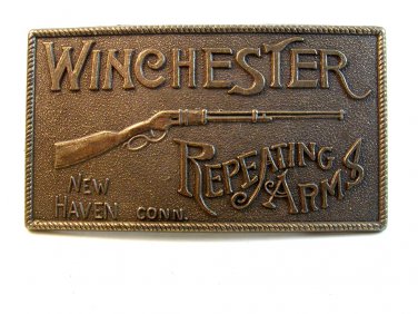 1960's Winchester Repeating Rifles New Haven Conn. Belt Buckle