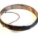Vintage Siam Sterling Silver Niello Dancing Lady Bracelet