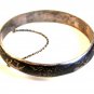 Vintage Siam Sterling Silver Niello Dancing Lady Bracelet
