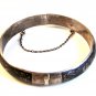 Vintage Siam Sterling Silver Niello Dancing Lady Bracelet