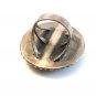 Vintage Native American Silver & Natural Stone Ring Size 8