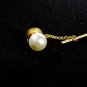 Vintage Goldtone & Faux White Pearl Tie Tac Unbranded 72815