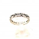Vintage Sterling Silver Hearts & Hearts Ring Sz 8 1/2