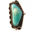 Vintage Native American Sterling Turquoise Ring Size 9 3/4