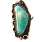 Vintage Native American Sterling Turquoise Ring Size 9 3/4