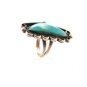Vintage Native American Sterling Turquoise Ring Size 9 3/4
