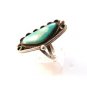 Vintage Native American Sterling Turquoise Ring Size 9 3/4